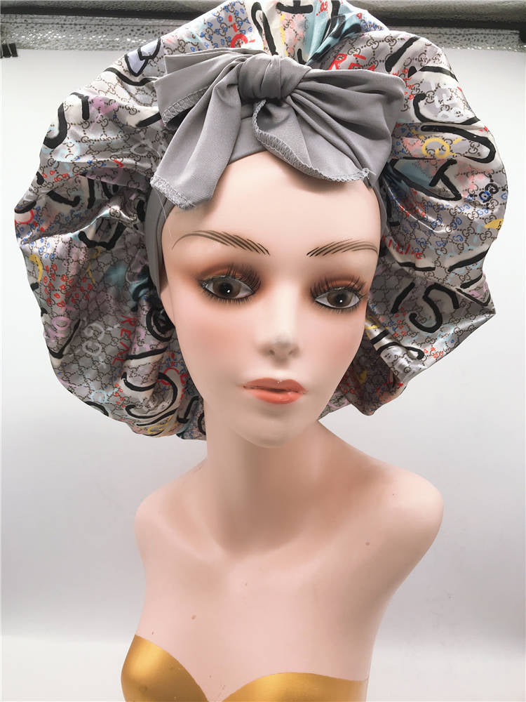 Designer inspired bonnets \ Satin scarf Zairel’s Kollection